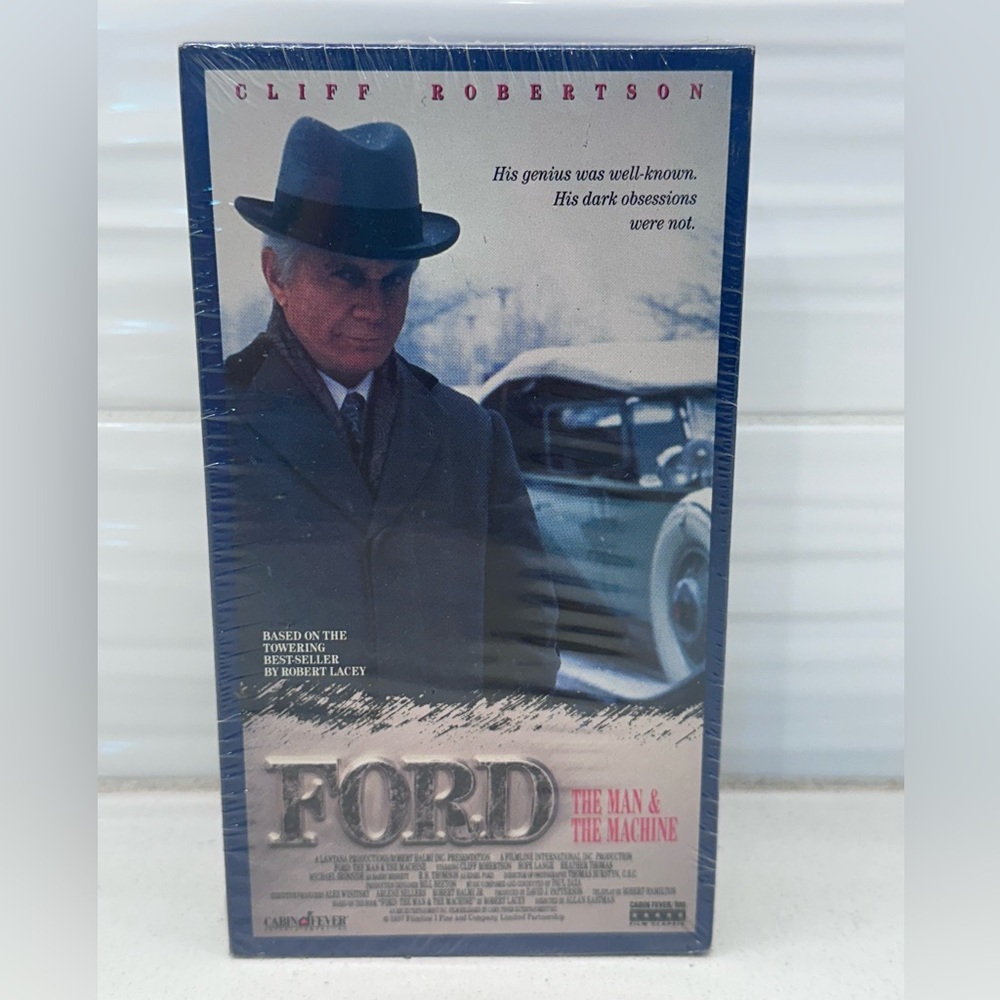 Ford: The Man & The Machine (VHS, 1992, 2-Tape Set) Cliff Robertson - Brand New